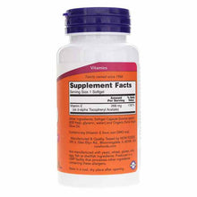 E-400 d-Alpha Tocopheryl, 100 Softgels, by NOW Foods, image #2