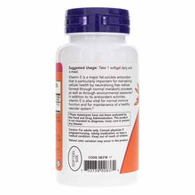 E-400 d-Alpha Tocopheryl, 100 Softgels, by NOW Foods, image #3