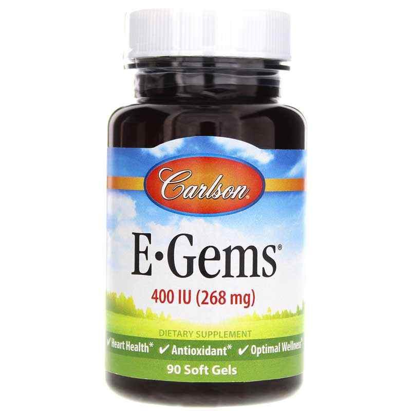 E-Gems 400 IU, 90 Softgels, by Carlson Labs