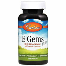 E-Gems Elite 400 IU (268 Mg) Vitamin E, 60 Softgels, by Carlson Labs