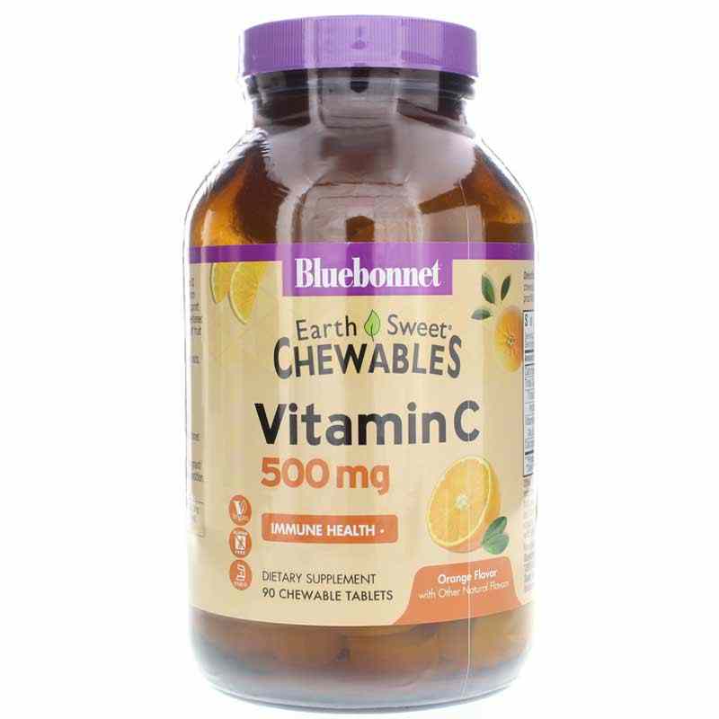 Earth Sweet Chewables Vitamin C 500 Mg, by Bluebonnet