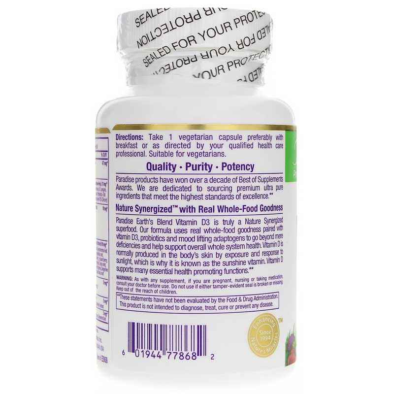 Earth's Blend Vitamin D3 5000 IU, by Paradise Herbs, image #3