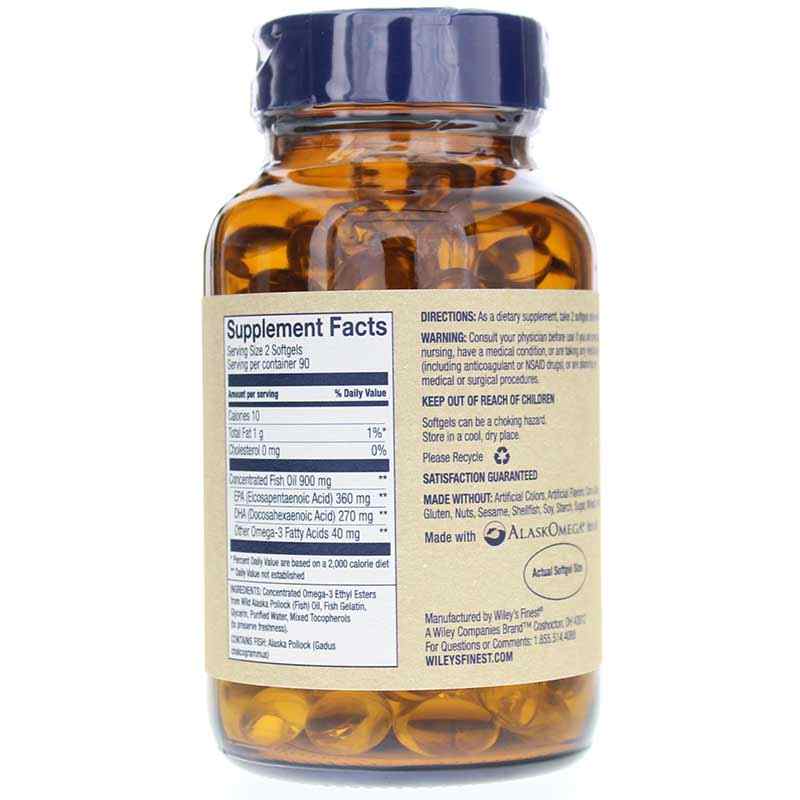 Easy Swallow Minis 630 Mg EPA + DHA, 180 Softgels, by Wiley's Finest, image #2