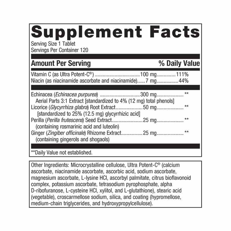 Echinacea Synergy, 120 Tablets, by Metagenics, image #2