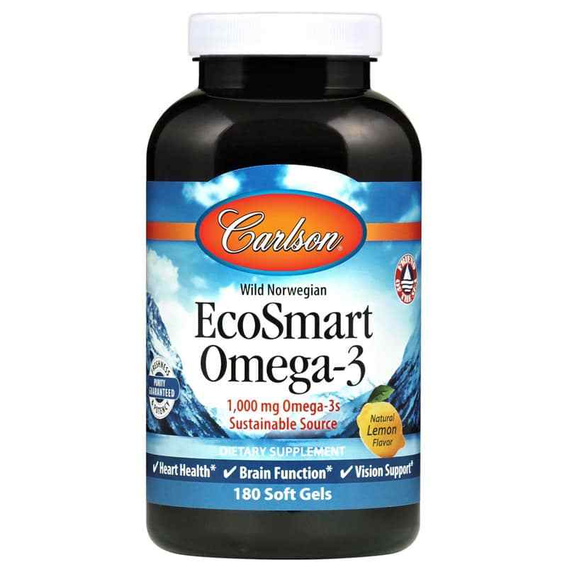 EcoSmart Omega-3 with Natural Lemon Flavor, by Carlson Labs