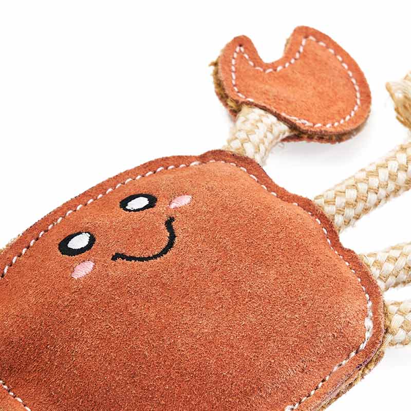 ecoZippy Suede & Rope Buddies Crab, by ZippyPaws, image #4