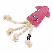ecoZippy Suede & Rope Buddies Squid, by ZippyPaws, image #5