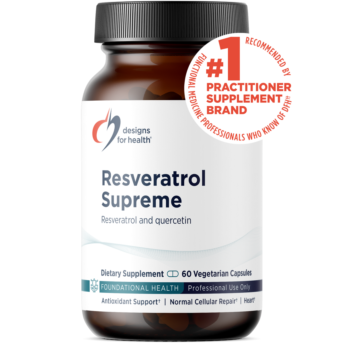 Resveratrol Supreme, 60 Veg Capsules, by Designs For Health