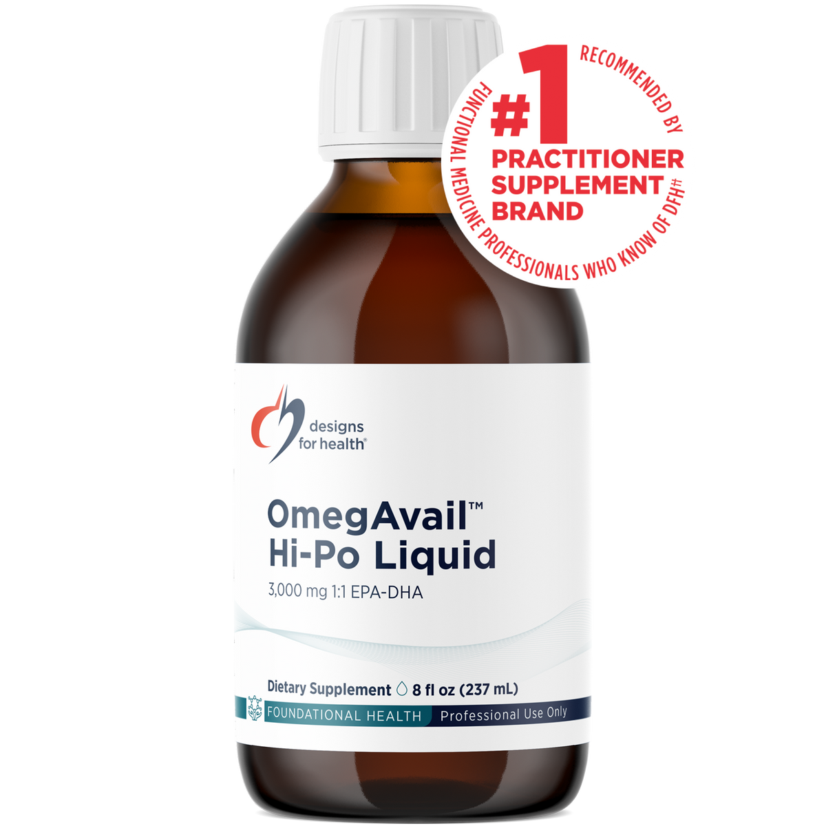 OmegAvail Hi-Po Liquid, 8 Oz, by Designs For Health