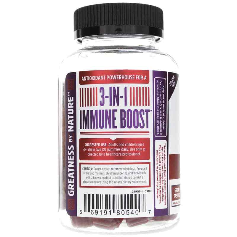 Elder-Mune Sambucus Elderberry Gummies, by Zhou Nutrition, image #3