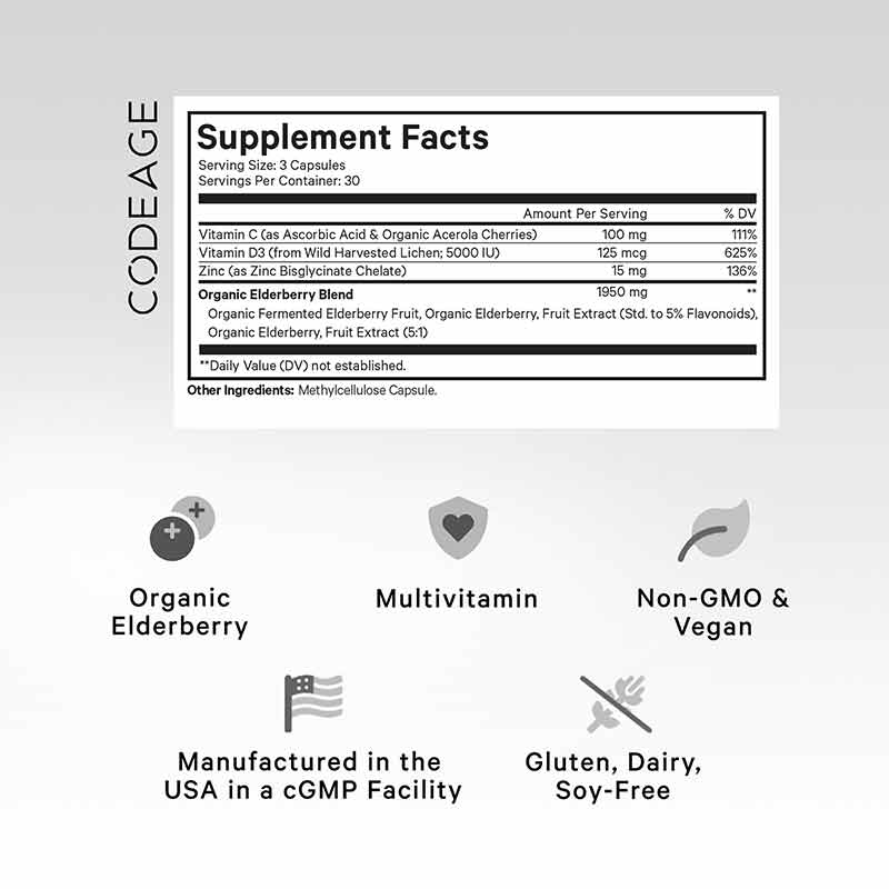 Elderberry Immune Complex, by Codeage, image #9