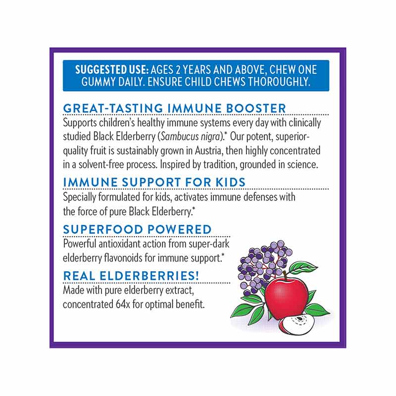 Elderberry Organic Kids Gummies, 30 Gummies, by New Chapter, image #3
