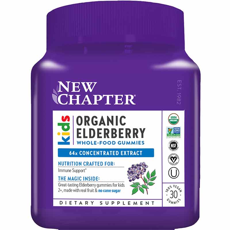 Elderberry Organic Kids Gummies, by New Chapter