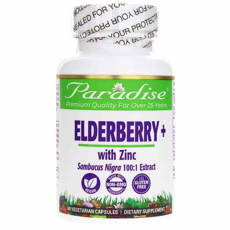 Elderberry + with Zinc, by Paradise Herbs