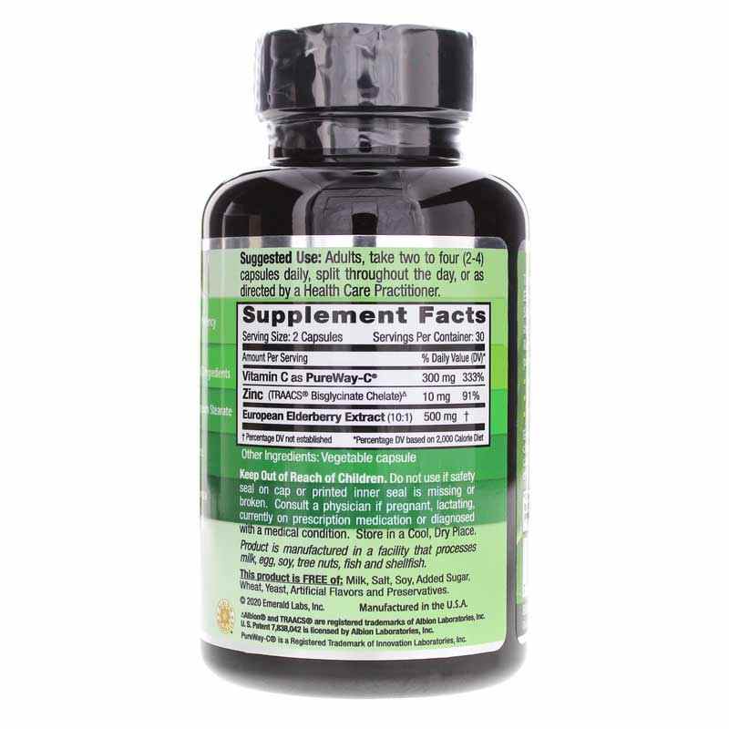 Elderberry + Zinc + Pureway-C, by Emerald, image #2