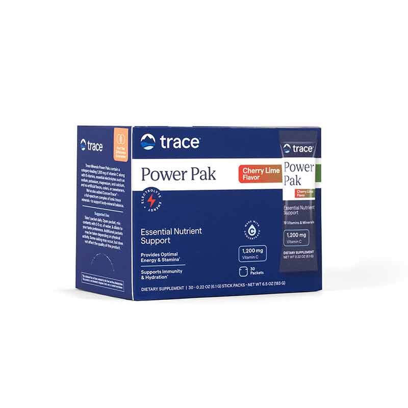 Electrolyte Stamina Power Pak, Cherry Lime, by Trace Minerals Research