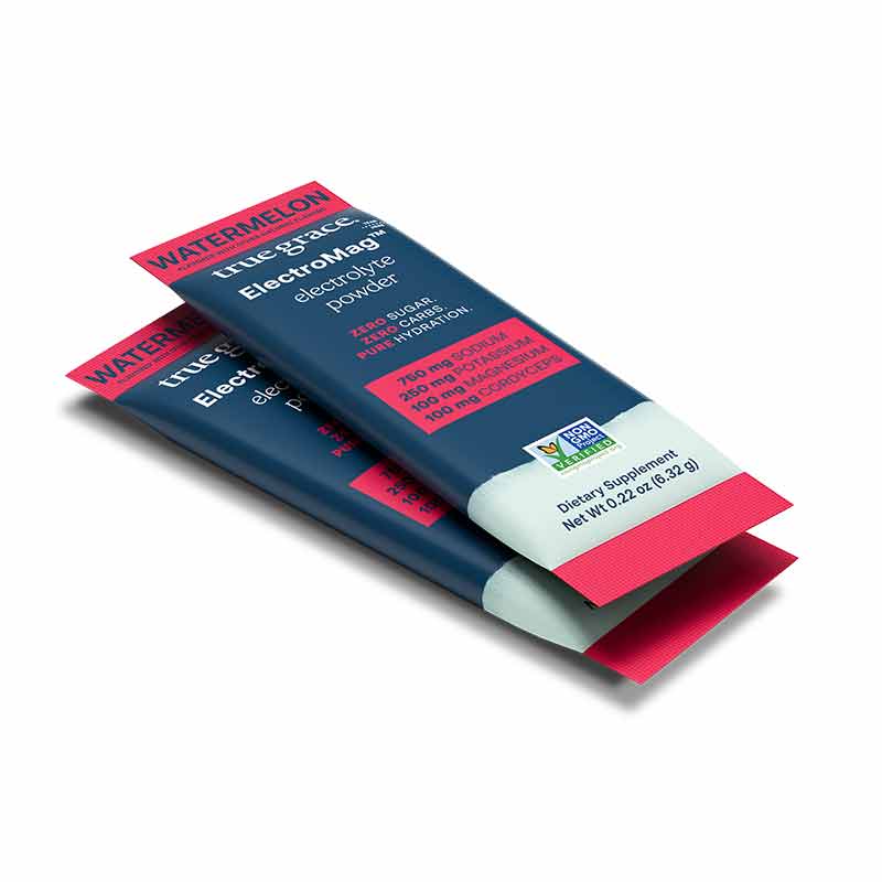ElectroMag Electrolyte Stick, Watermelon, 16 Packets, by True Grace, image #5