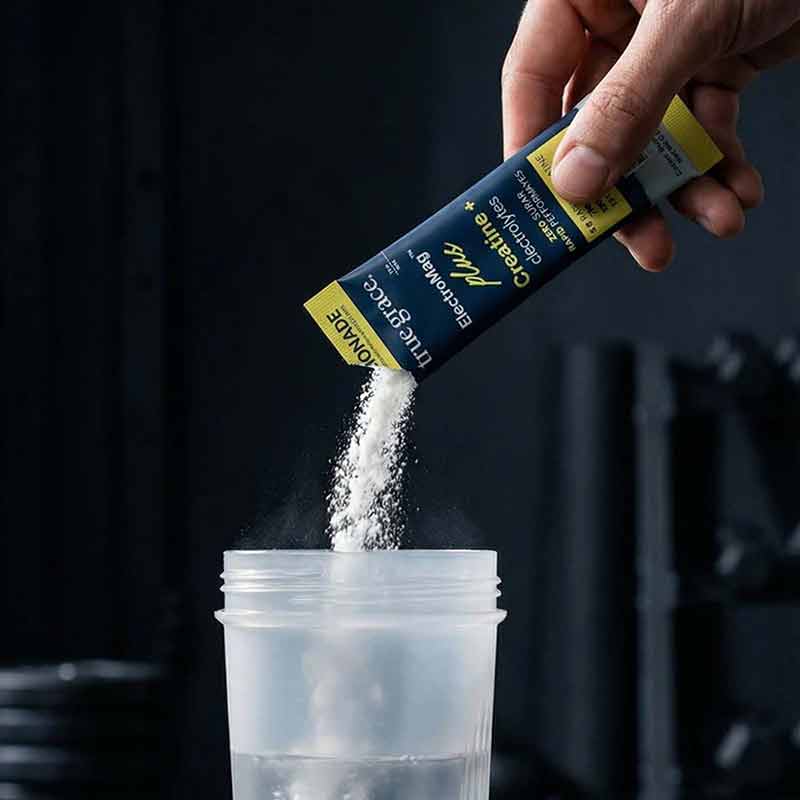 ElectroMag Plus Creatine, Lemonade, 16 Packets, by True Grace, image #5