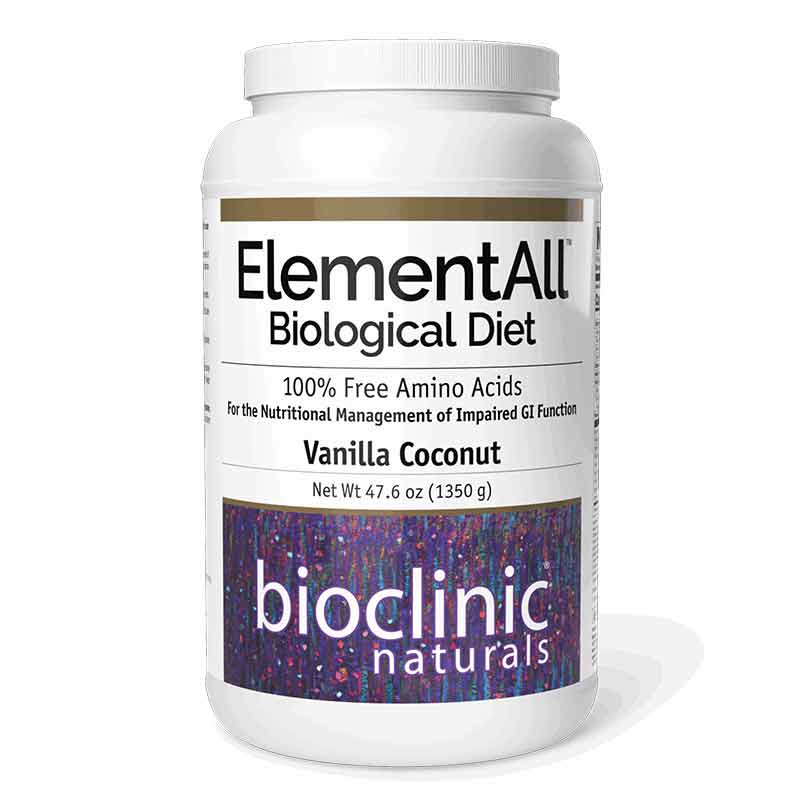 ElementAll Biological Diet, Vanilla Coconut, 9 Servings, by Bioclinic Naturals