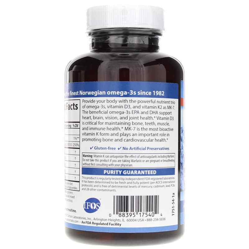 Elite Omega-3 plus D & K Bonus Pack, by Carlson Labs, image #3
