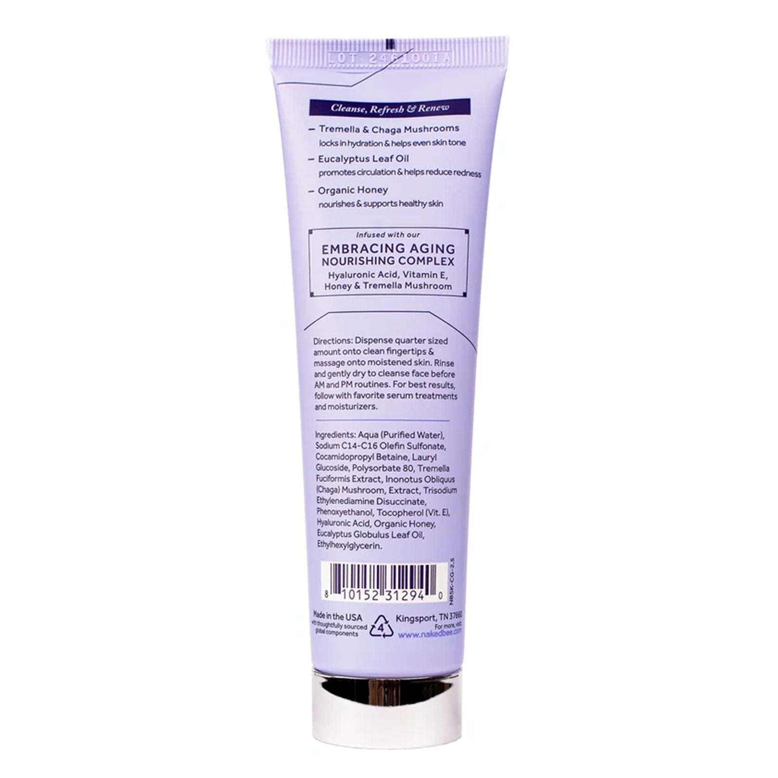 Embracing Aging Fresh Start Daily Facial Cleanser, by Naked Bee