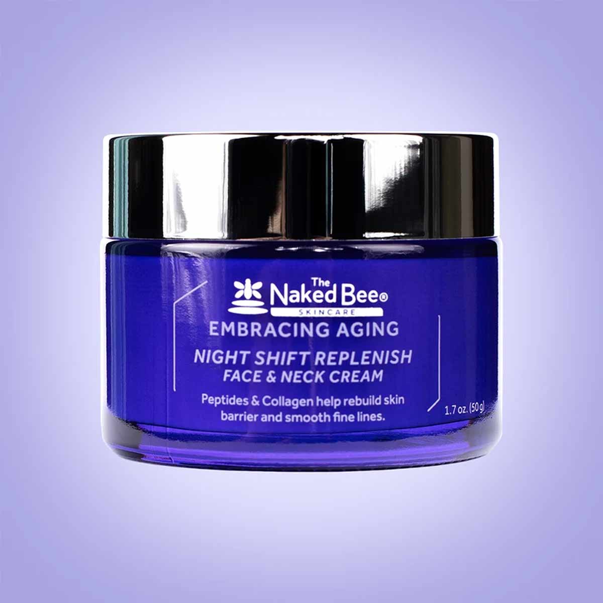 Embracing Aging Night Shift Replenish Face & Neck Cream, by Naked Bee