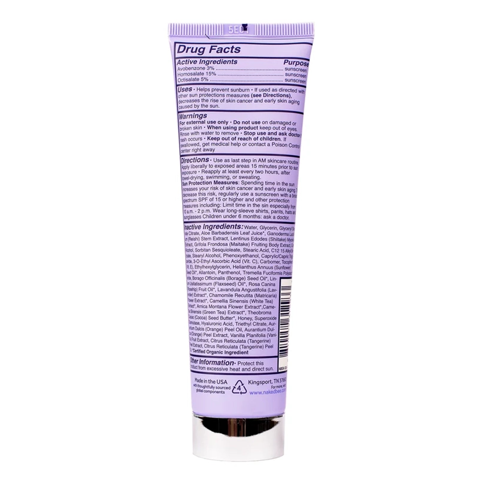 Embracing Aging SPF 30 Daily Sheer Defense Moisturizer, by Naked Bee