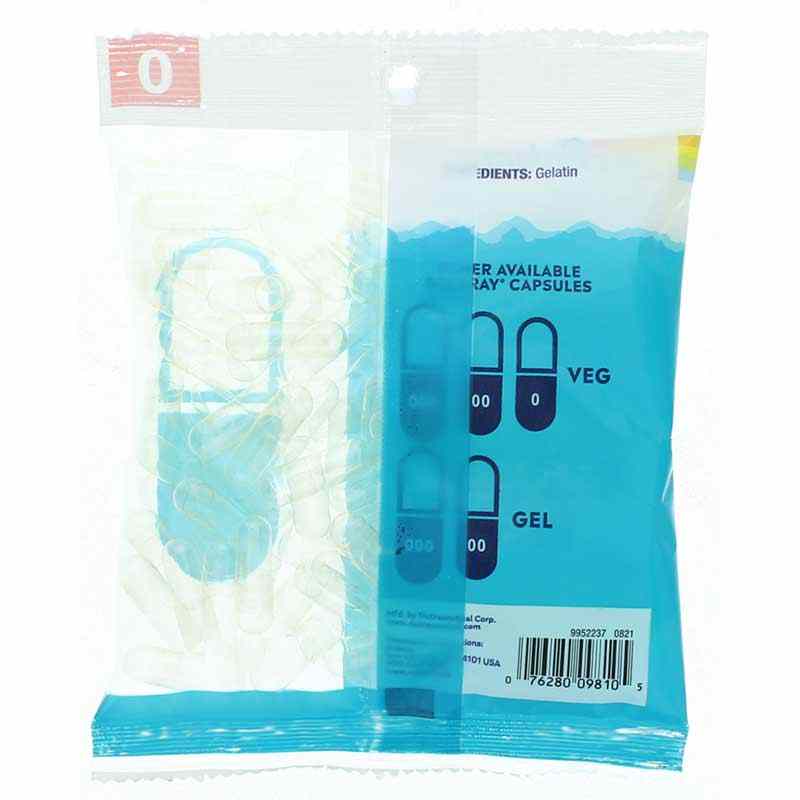 Empty Gelatin Capsules, 100 Capsules, by Solaray, image #2