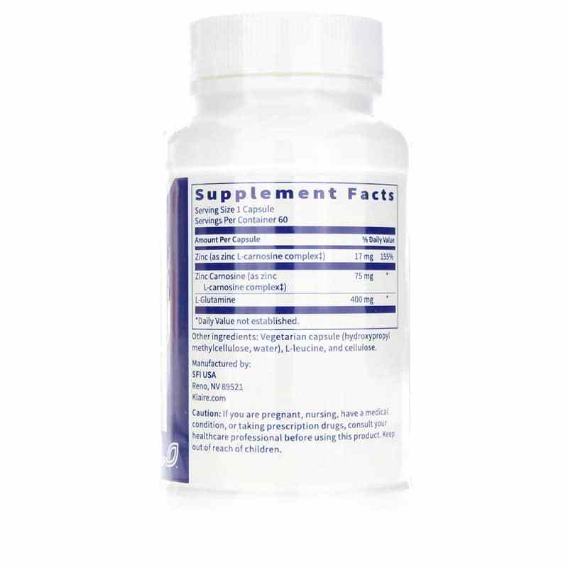 Endozin Zinc Carnosine, Klaire Labs – Natural Healthy Concepts