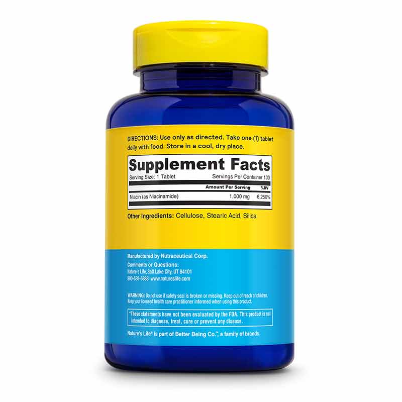 Energizing Niacinamide (B-3) 1000 Mg, 100 Tablets, by Natures Life, image #2