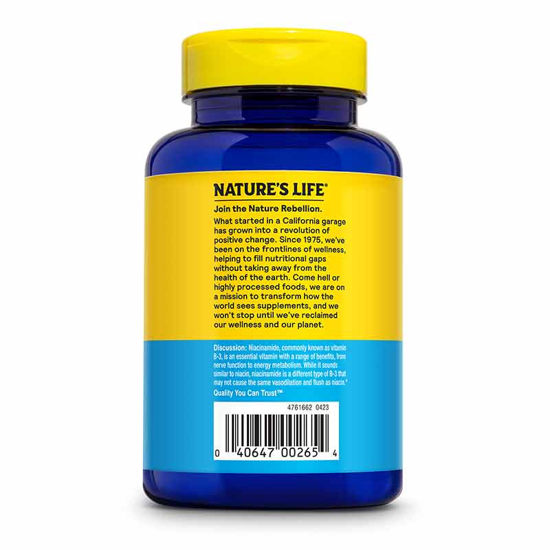 Energizing Niacinamide (B-3) 1000 Mg, 100 Tablets, by Natures Life, image #3
