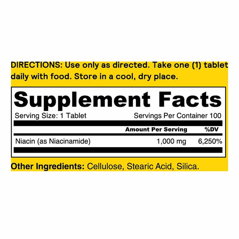 Energizing Niacinamide (B-3) 1000 Mg, 100 Tablets, by Natures Life, image #4