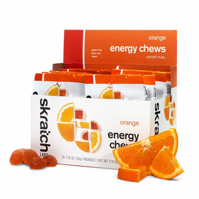 Energy Chews Sport Fuel, Orange, 10 Packets, by Skratch Labs