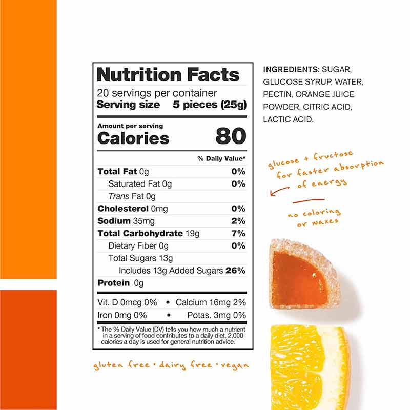 Energy Chews Sport Fuel, Orange, 10 Packets, by Skratch Labs, image #6