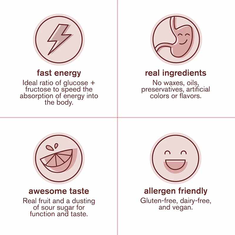 Energy Chews Sport Fuel, Sour Cherry, 10 Packets, by Skratch Labs, image #3