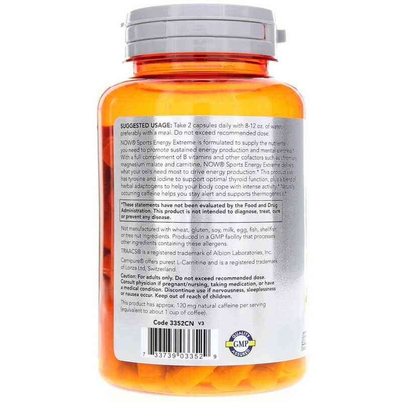 Energy Extreme, by NOW Foods, image #3