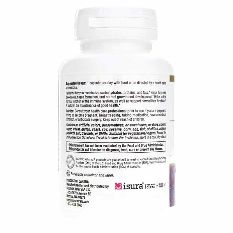 Enhanced B Complex, by Bioclinic Naturals, image #3