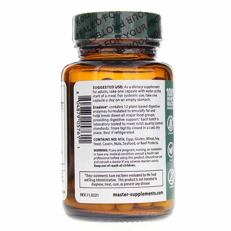Enzalase, 50 Capsules, by Master Supplements, image #3
