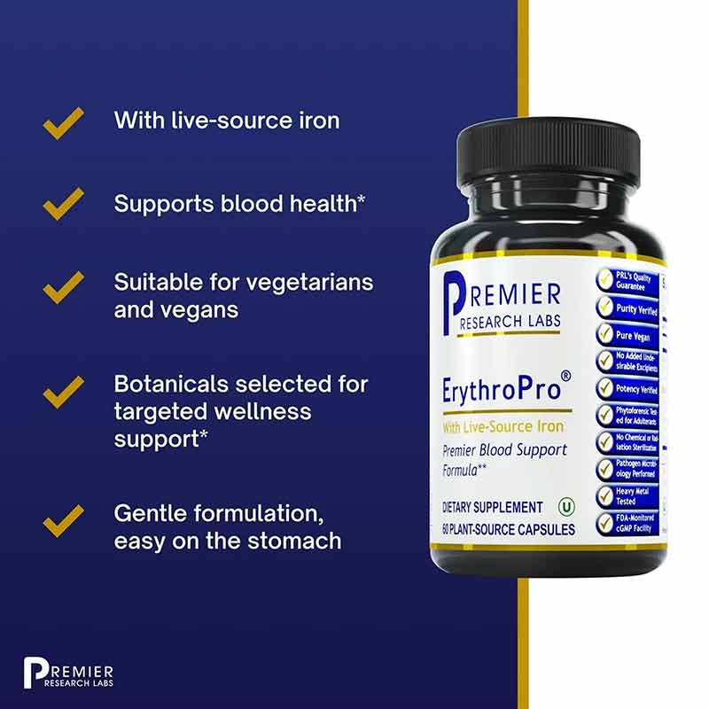 ErythroPro Blood Support Formula, by Premier Research Labs, image #6