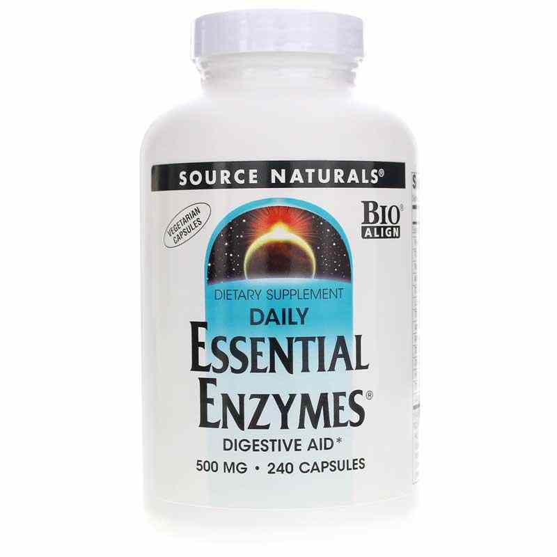 Essential Enzymes 500 Mg Vegetarian, by Source Naturals