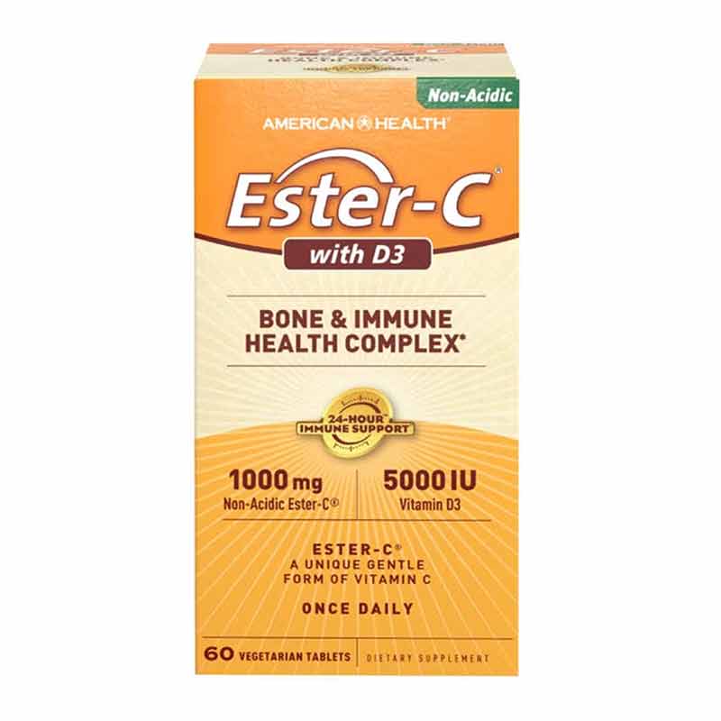 Ester-C with D3 Bone & Immune Complex, by American Health
