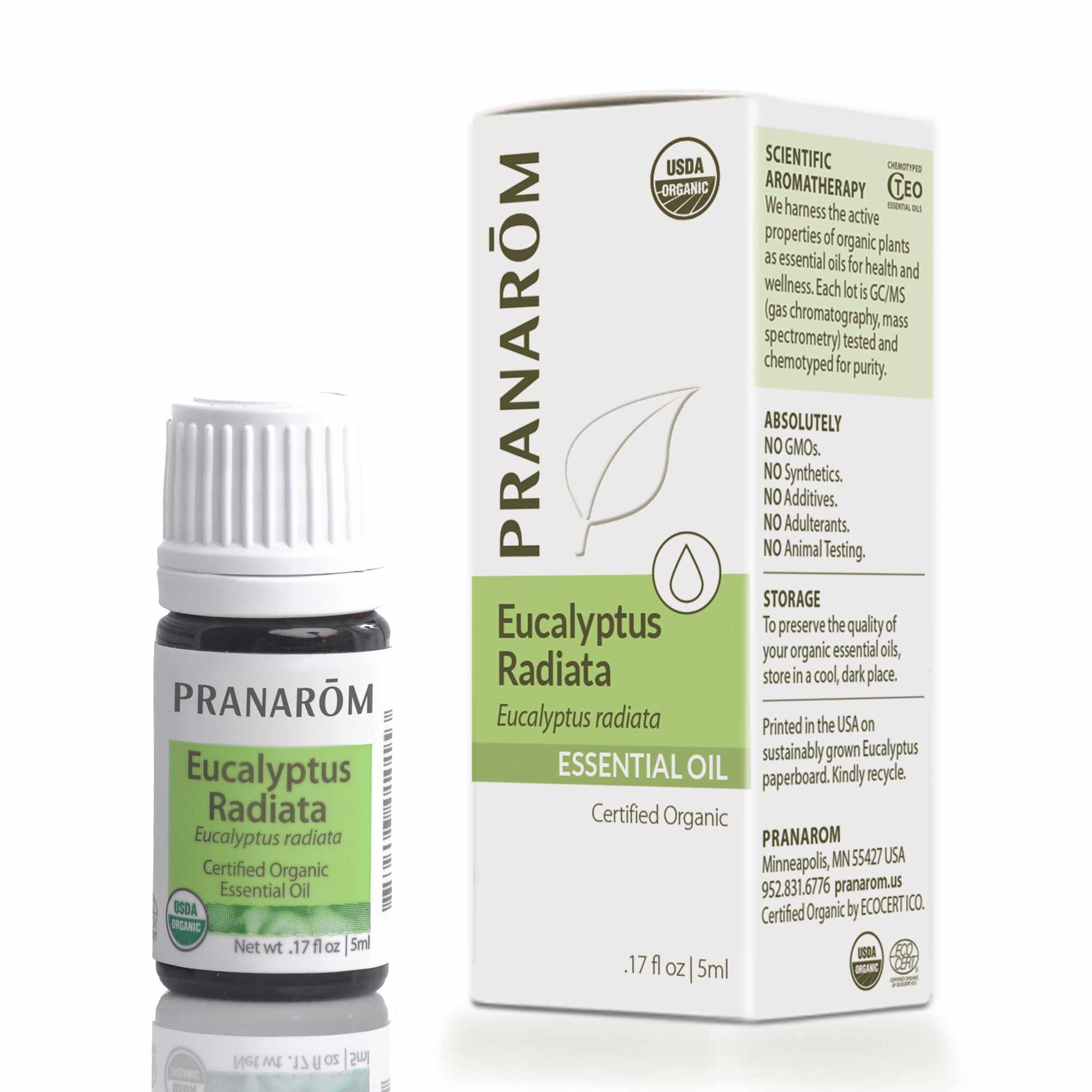 Eucalyptus Radiata Essential Oil, .17 Oz, by Pranarom