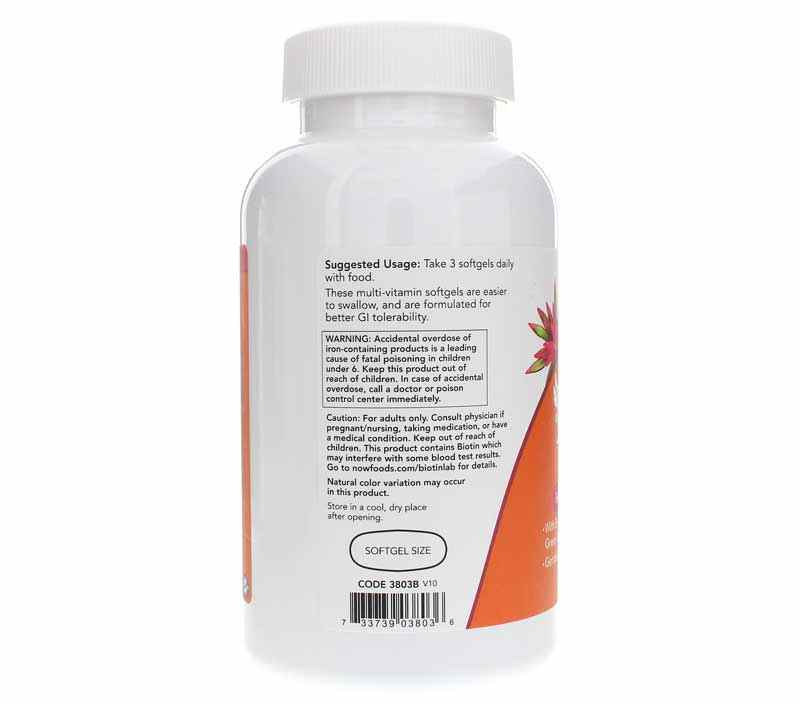 EVE Softgels Superior Women's Multi, 180 Softgels, by NOW Foods, image #3