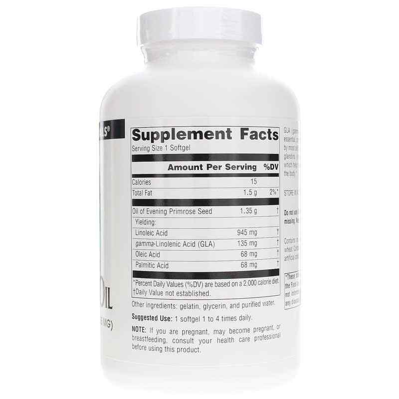 Evening Primrose Oil 1350 Mg, 120 Softgels, by Source Naturals, image #2