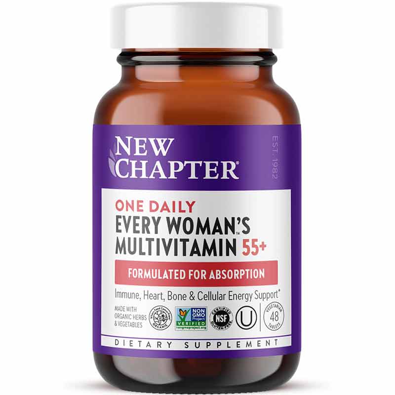 Every Womans One Daily Multi 55+, 48 Veg Tablets, by New Chapter