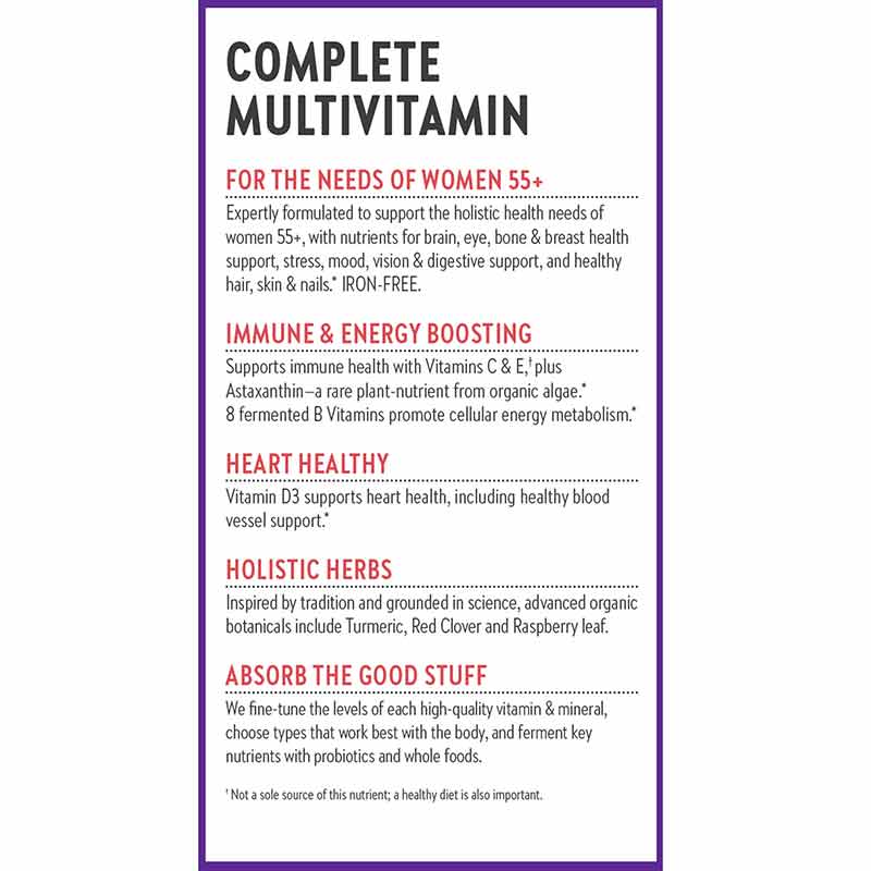 Every Womans One Daily Multi 55+, 48 Veg Tablets, by New Chapter, image #4