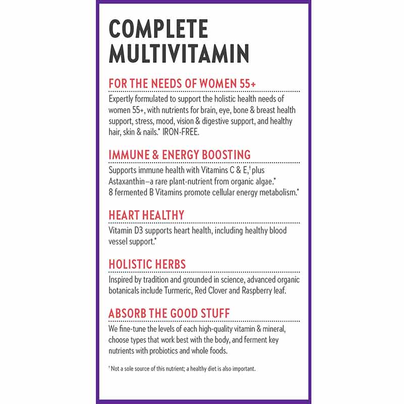 Every Womans One Daily Multi 55+, 72 Veg Tablets, by New Chapter, image #4
