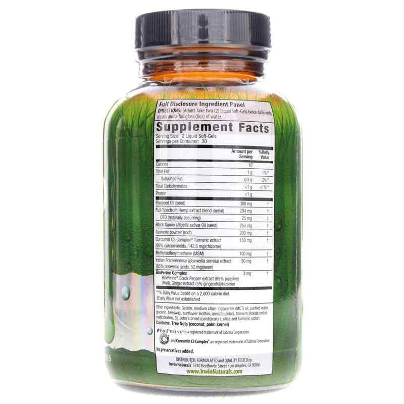 Extra Strength CBD + Curcumin, by Irwin Naturals, image #2