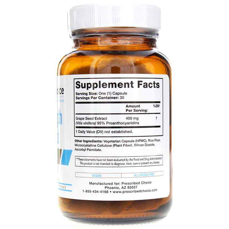 Extra Strength Grape Seed 400 Mg, by Prescribed Choice, image #2