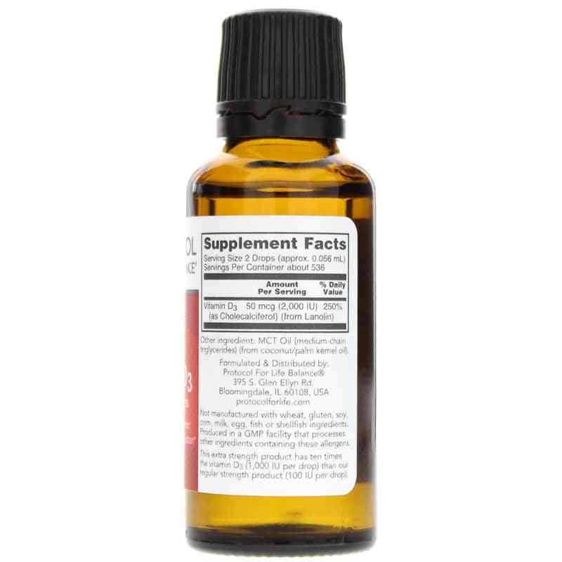Extra Strength Liquid Vitamin D3 2,000 IU, by Protocol For Life Balance, image #2